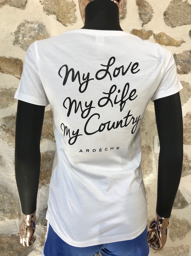 t-shirt femme blanc basic dos