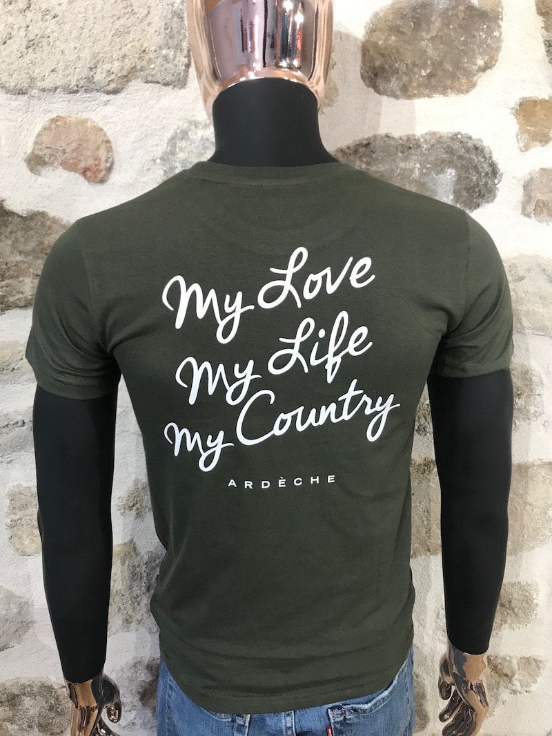 t-shirt homme kaki basic dos t-shirt homme kaki basic dos