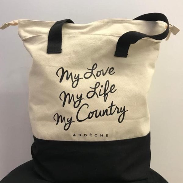 tote-bag ardeche noir