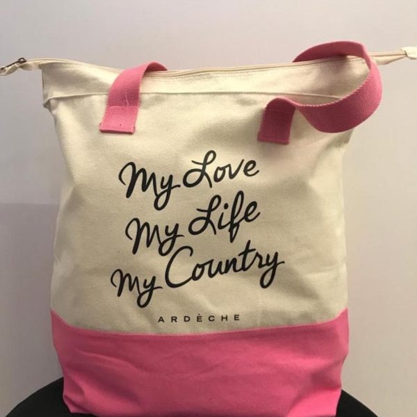 tote-bag ardeche rose