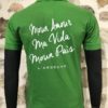 polo homme vert bourgeon manches courtes dos