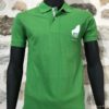 polo homme vert bourgeon manches courtes face