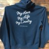 sweat shirt ardeche homme bleu dos