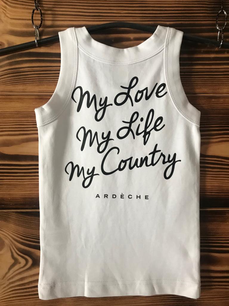 debardeur white tank vest