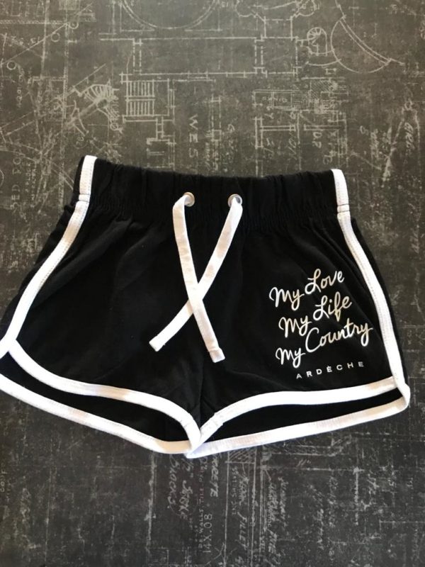 short retro enfant black white