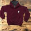 sweat shirt bordeaux enfant